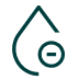 Droplet icon with minus sign