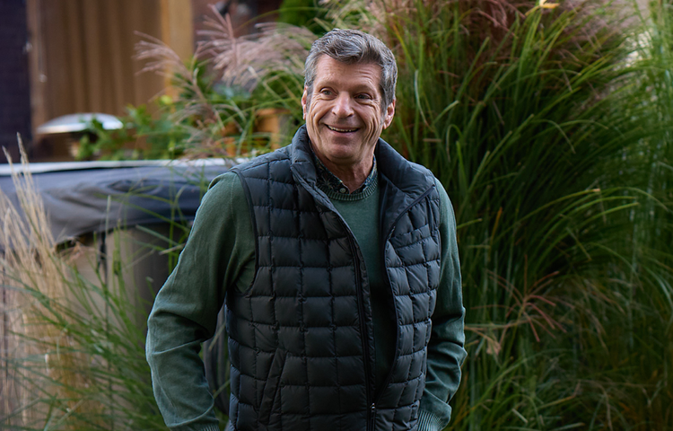 Actual patient Peter smiling