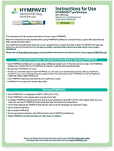 HYMPAVZI™ (marstacimab-hncq) prefilled pen instructions for use one sheeter